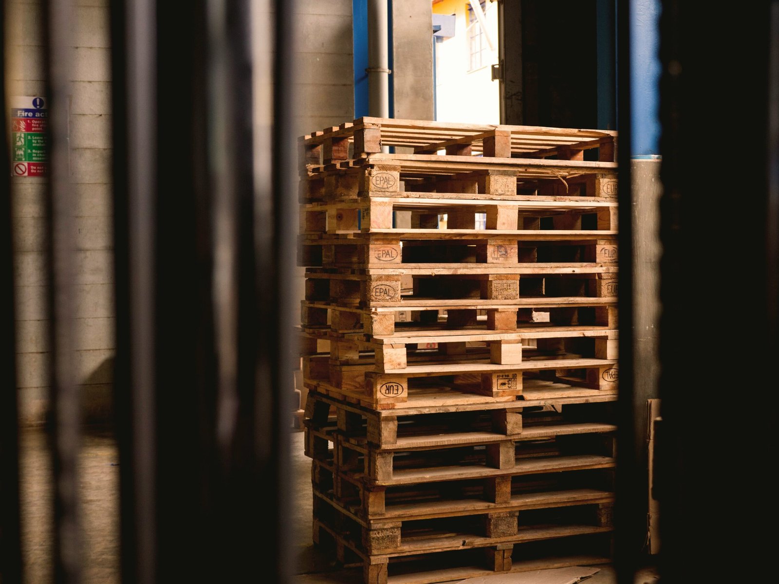 Tarimas de madera para operación industrial